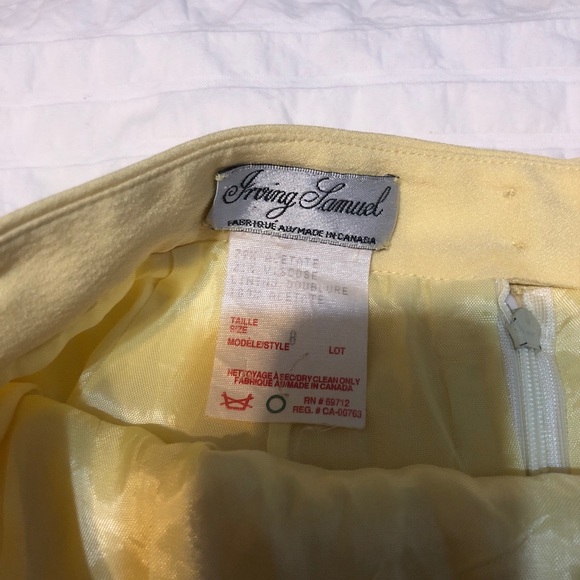 very pretty yellow pastel midi skirt - Picture 3 of 5